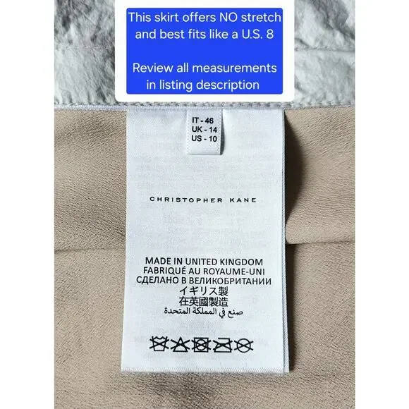 CHRISTOPHER KANE runway feather-paneled chainmail skirt nwt $3,227 it-46 / us-8 - Picture 12 of 14